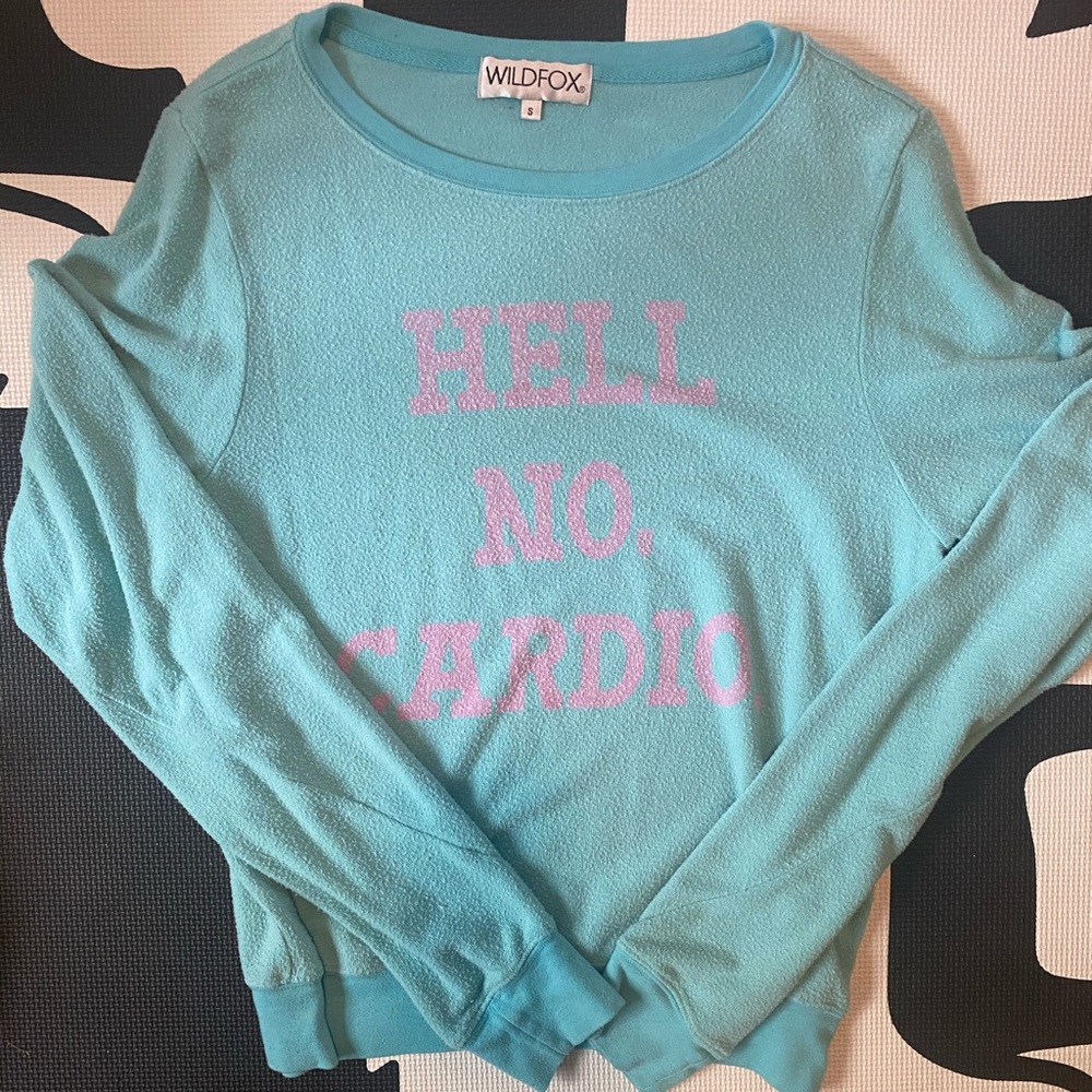 Wildfox “Hell No Cardio” jumper sweatshirt
